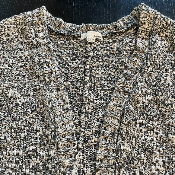 Garage Women’s Oversized Cardigan Non-closure Sweater Size XS in Black And White - Picture 3 of 10